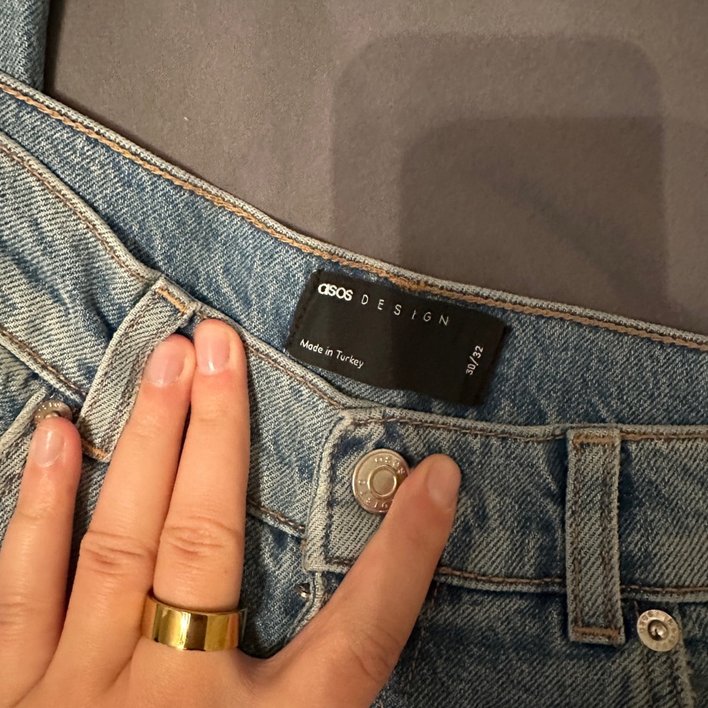 ASOS DESIGN high rise farleigh 'slim' mom jeans (W30 L32) - Picture 8 of 8